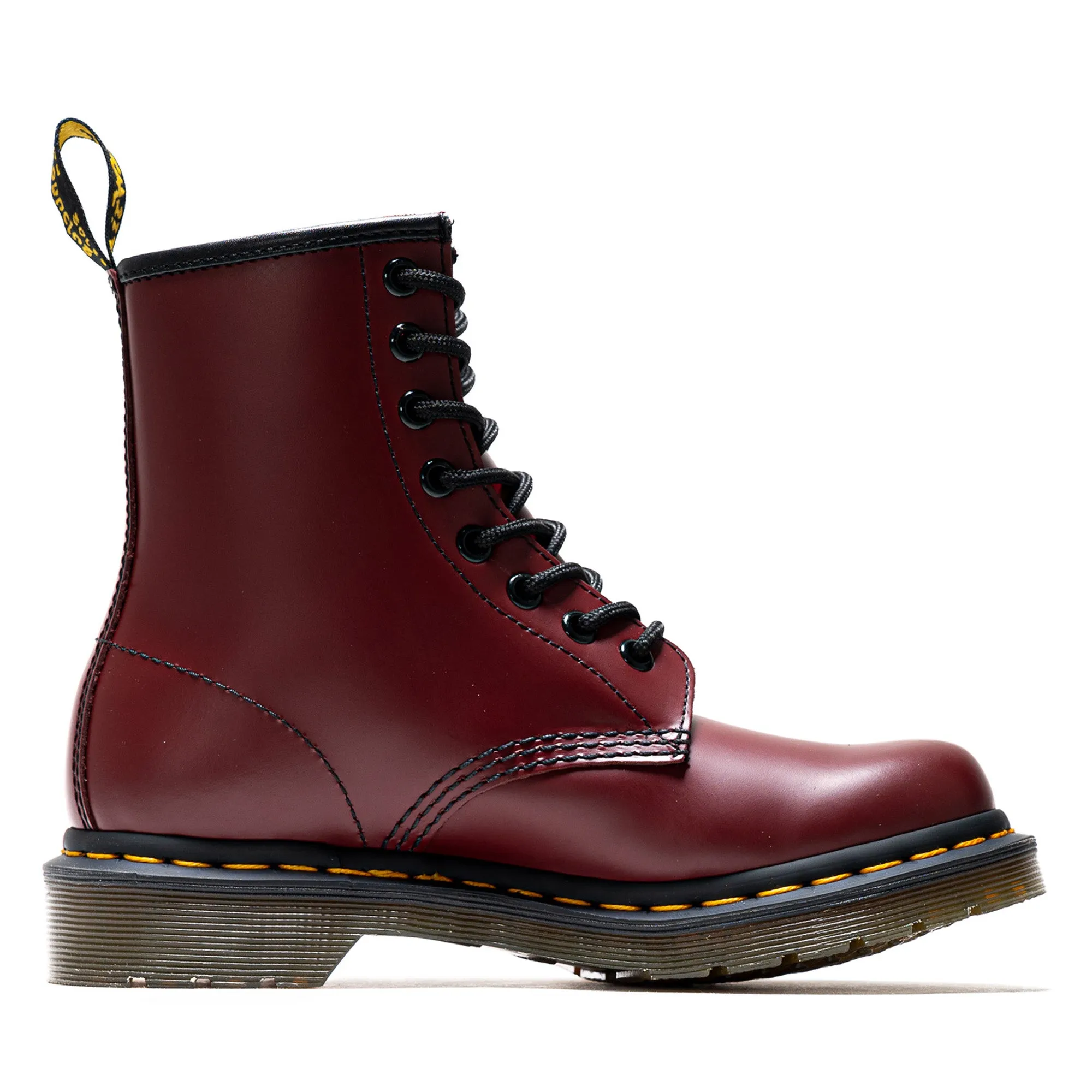 Women's Dr. Martens 1460 Smooth Leather Boot - Cherry Red Comfortable Insole