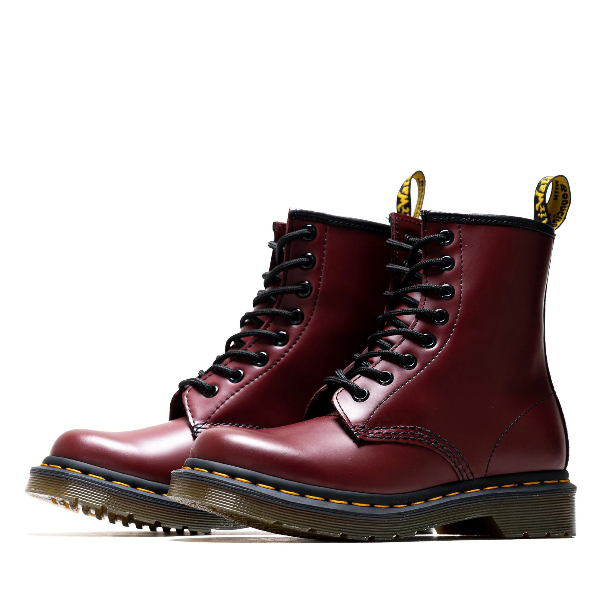 Women's Dr. Martens 1460 Smooth Leather Boot - Cherry Red Travel Friendly