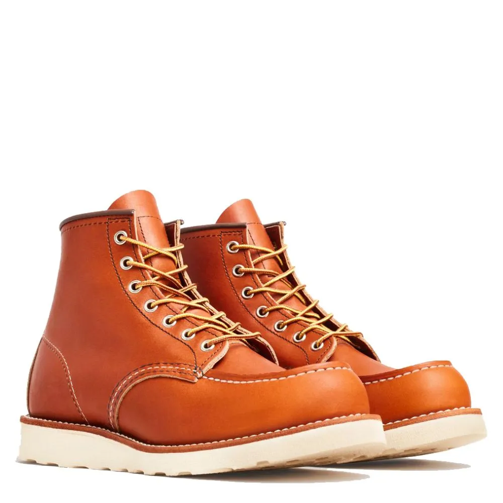 Red Wing Men's Classic 6 Inch Moc 875 in Oro Legacy Comfortable Lacing System Comfortable Style