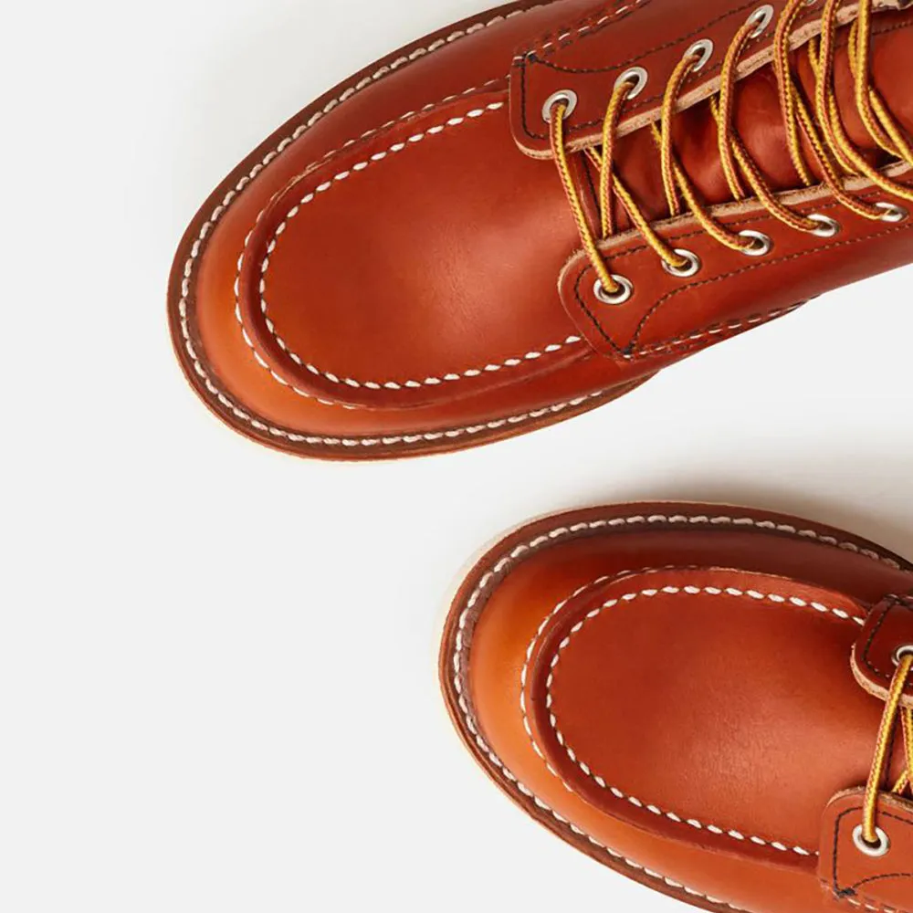 Slip   Resistant Lug Functional Wear Compact Red Wing Men's Classic 6 Inch Moc 875 in Oro Legacy