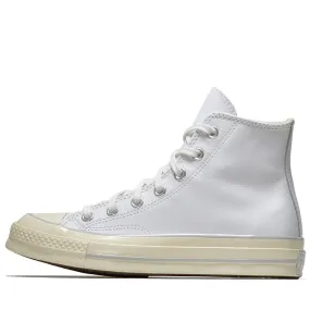 Strap Mode Power Base Converse Chuck 70 Leather - White/Fossilized