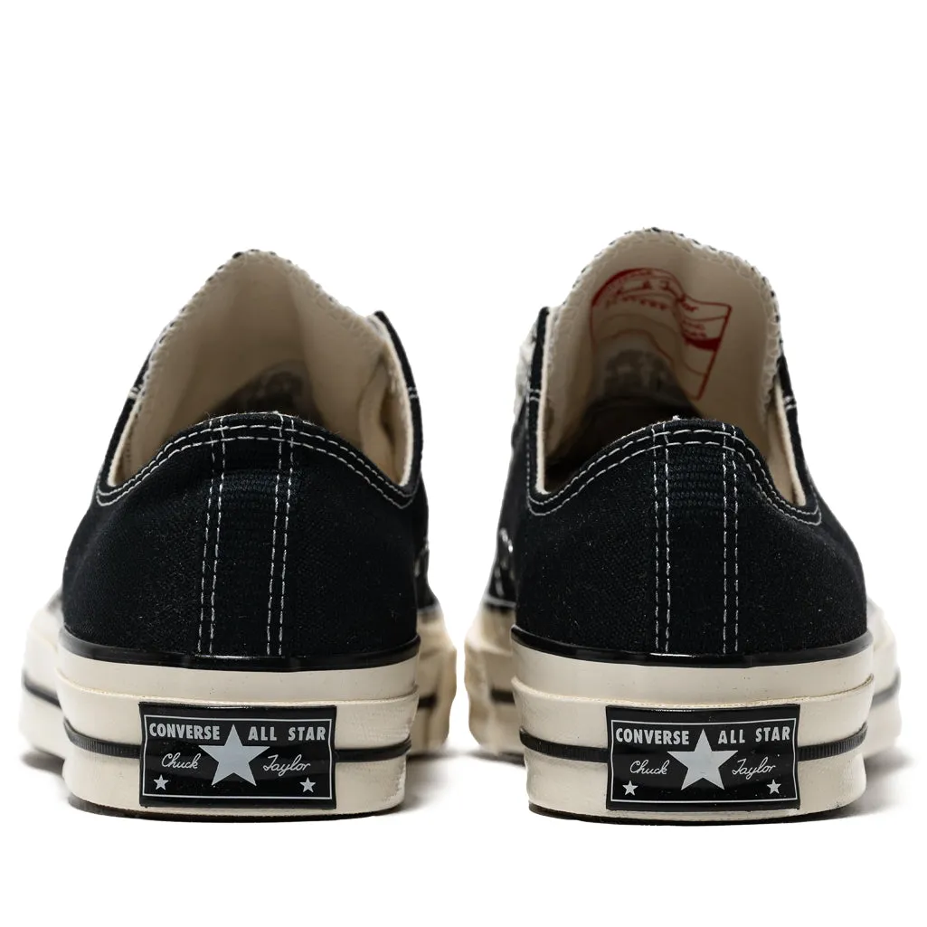 Classic Chic Converse Chuck 70 Low - Canvas Black/Black