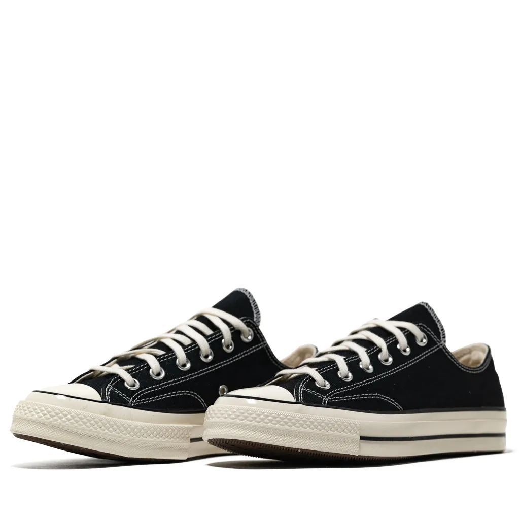 Fairy Step Quick Drying Travel Enthusiasts Converse Chuck 70 Low - Canvas Black/Black