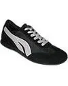 Women's Retro Runner -- Dancesneaker -- Black/White mud proof Comfort Wedge