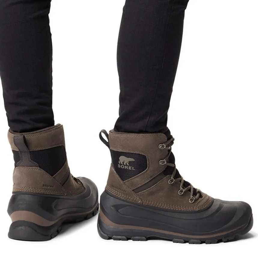 Court Sorel Men's Buxton Lace Boot in Major/Black Love Glow Run Free