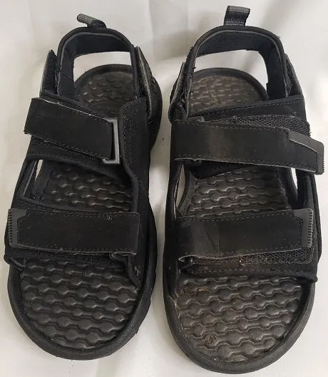 Rafaello -- Boy's Velcro Sandal -- Black Comfort Flex Cool Pop