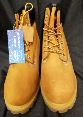 Ramsay -- Men's 6" Insulated Waterproof Work Boot -- Wheat Nubuck Open Toe Design Winter Ready