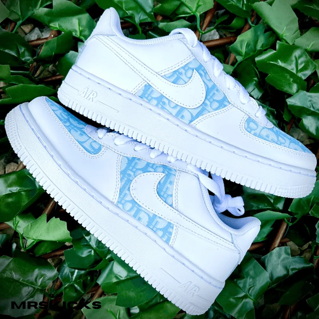 Classic Pastel tone Custom Baby Blue CD Airforce 1
