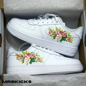 Custom Floral Airforce 1 Breathable Upper Palm Base