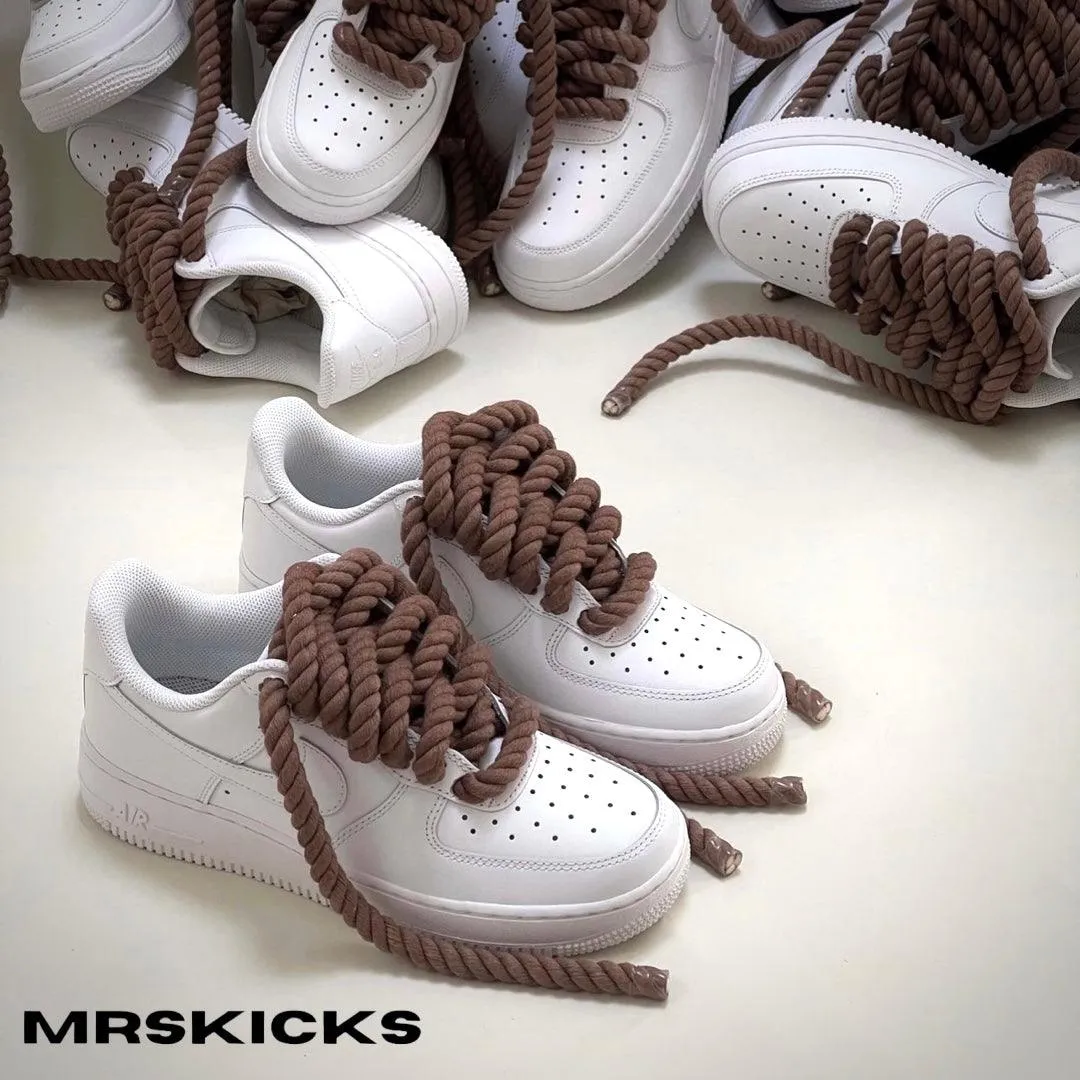 Custom Mocha Rope Airforce 1 Moisture wicking