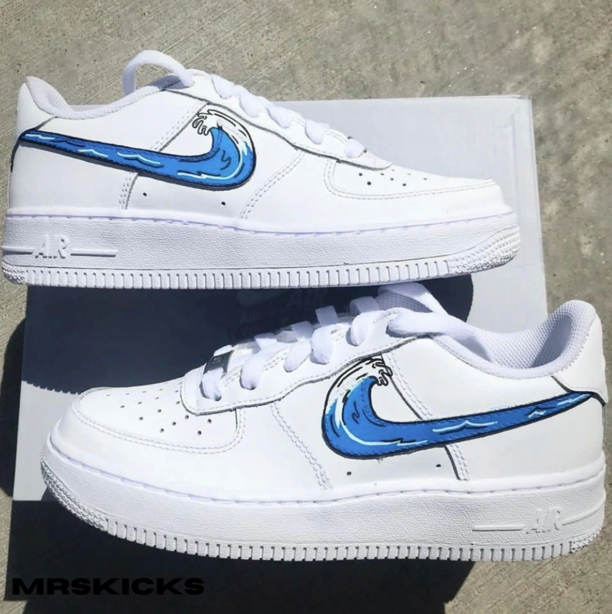 Resort Mood School Day Custom Ocean Wave Airforce 1