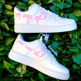 Form Ease Comfort Flex Custom Pink Bunny Airforce 1
