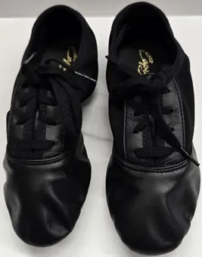 Classic Base Neco Jr. -- Children's Split Sole Jazz Oxford -- Black