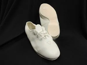 Darlene Jr. -- Children's Full Rubber Sole Jazz Oxford -- White group walk