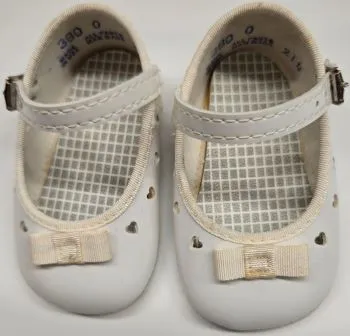 Rise -- Infant's Mary Jane Strap Shoe -- White Patent Kind Step