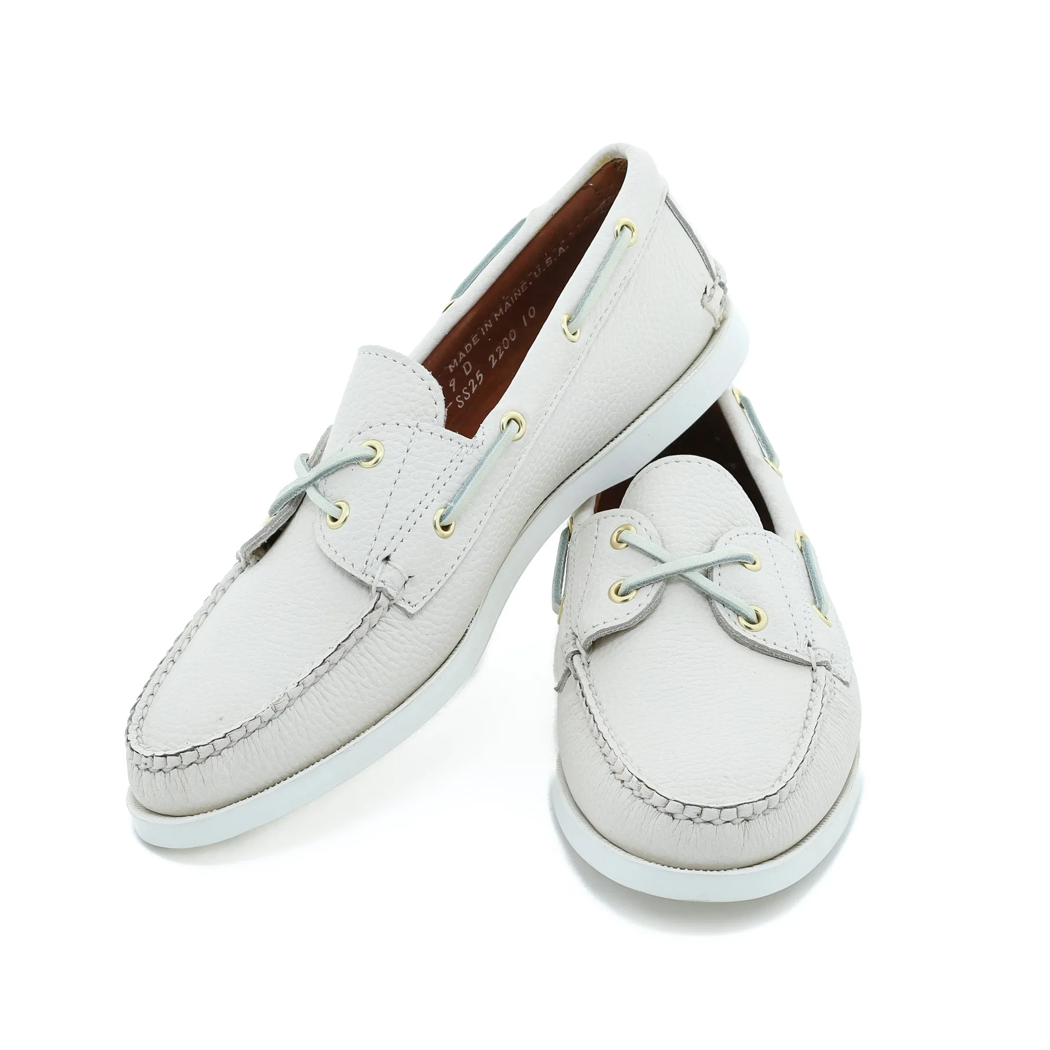 Go Easy Women's Marion Boat Shoe - Pebble White