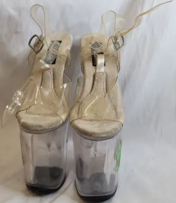 8" Parlan -- Women's Platform Sandal -- Clear On-the-Go Fit Support Comfort