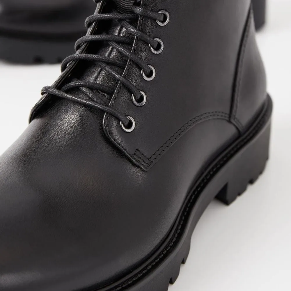 Footbed Easy Fit Downtown Cool Vagabond Women's Kenova Boots in Black Leather