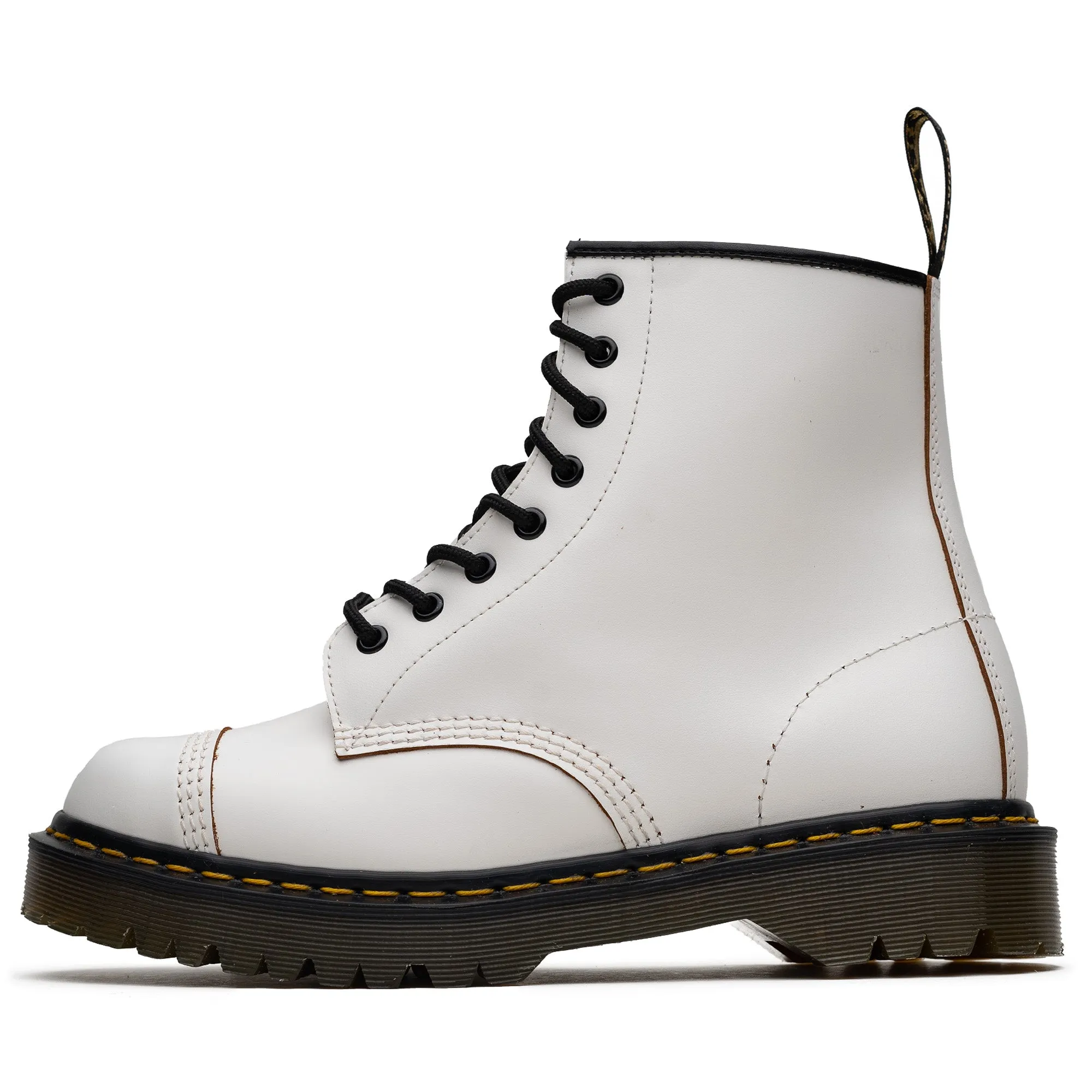 Smart Look Dr. Martens 1460 Bex Toe Cap - White Quilon