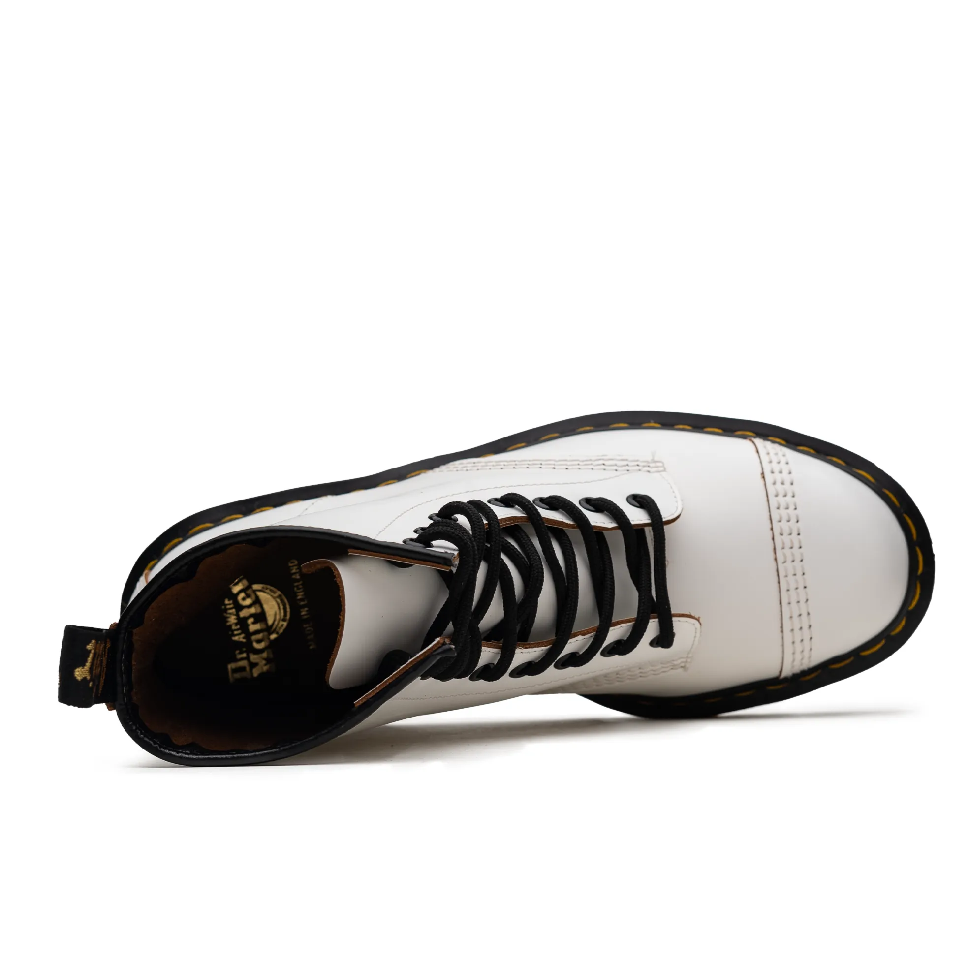 Durable Shell Urban Commute Premium Protection Dr. Martens 1460 Bex Toe Cap - White Quilon