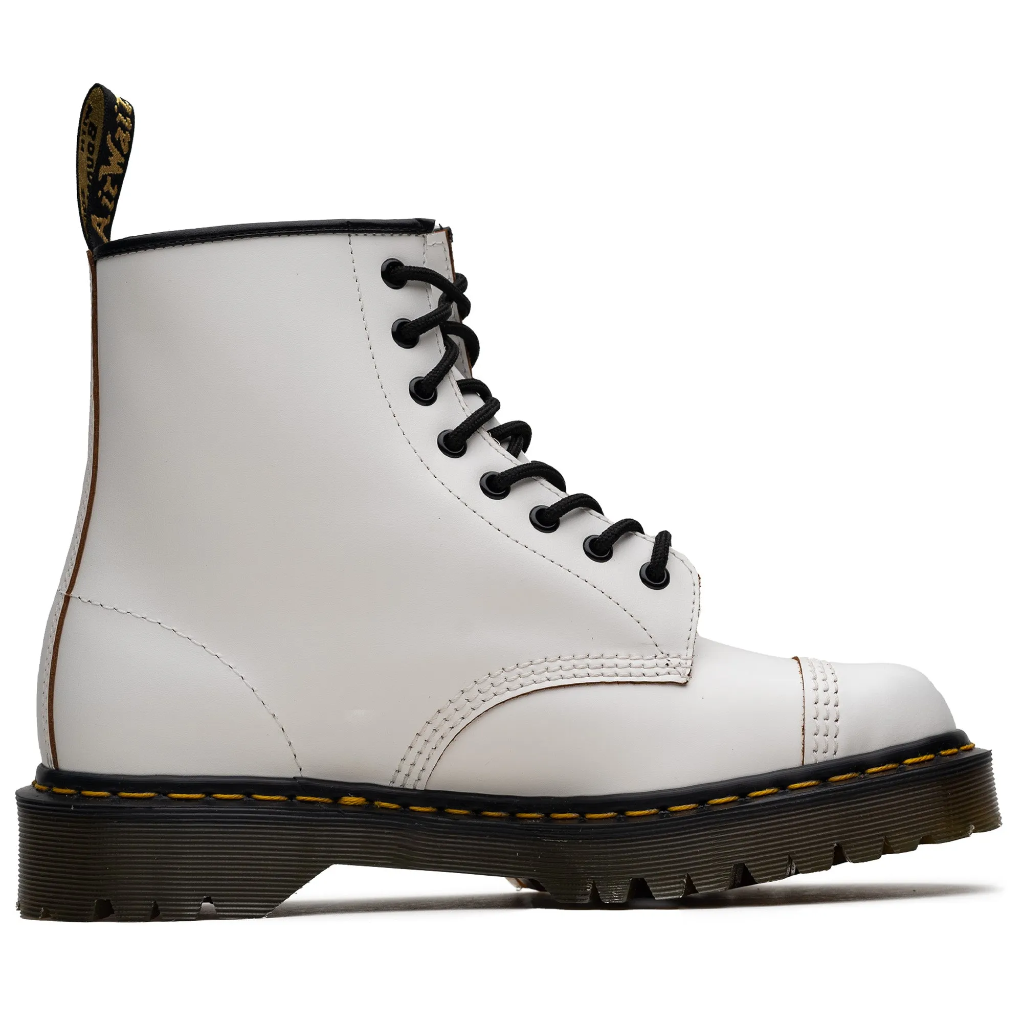 All Weather Outdoor Explorer Functional Style Dr. Martens 1460 Bex Toe Cap - White Quilon
