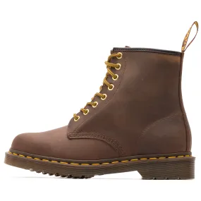 Dr. Martens 1460 Leather Boots - Brown Crazy Horse Reinforced toe Minimal Design