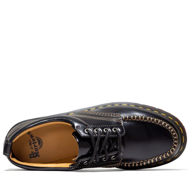 Dr. Martens Lowell Aniline - Black Supportive Design Padded Interior City Walking