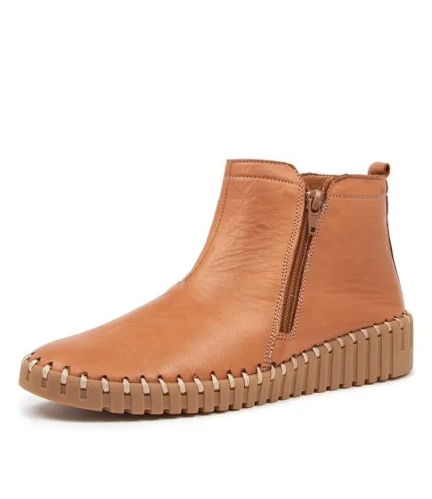 Pure Joy Subtle Lines Wonky Zip Boot By Stegmann