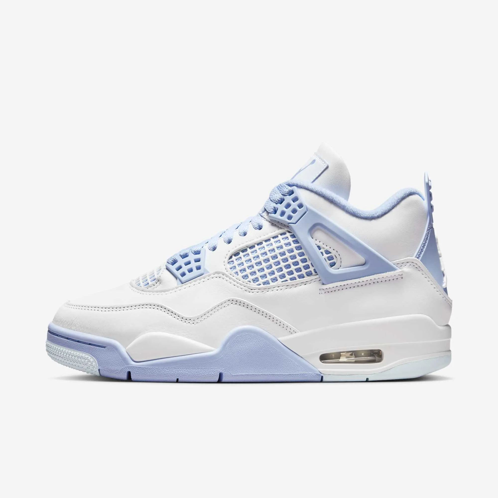 flex design (Women's) Air Jordan 4 Retro 'Forget Me Not / Aluminum' (2025) HV0823-100
