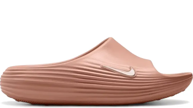 Nike ReactX Rejuven8 Slide Rose Gold (Women's) Slip Resistant Modern Commuters Hiking