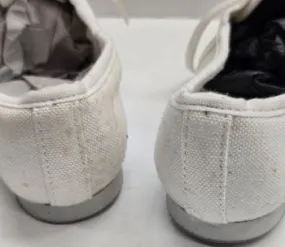 Snow Grip Comfortable fit Edwin -- Canvas Split Sole Jazz Shoe, Suede Sole -- White