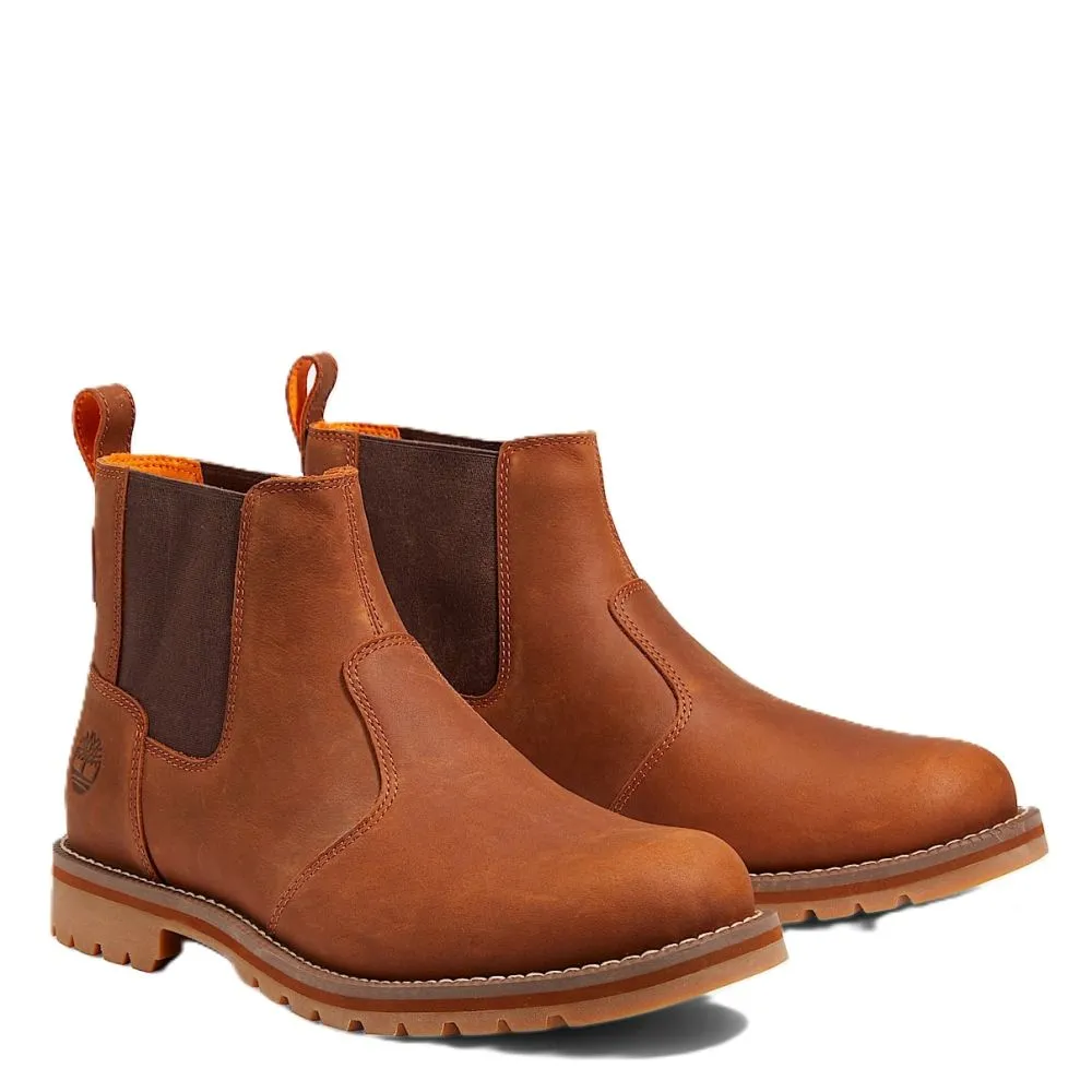 High Quality Energy Return Feel Timberland Men's Redwood Falls Chelsea Boot in Saddle Brushed Full-Grain