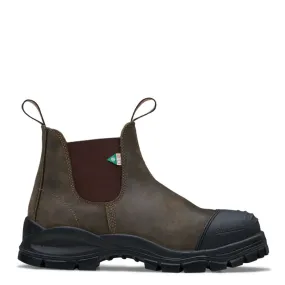 Ergonomic Shape Blundstone Work & Safety XFR 962 in Rustic Brown Canvas Casual Adventure