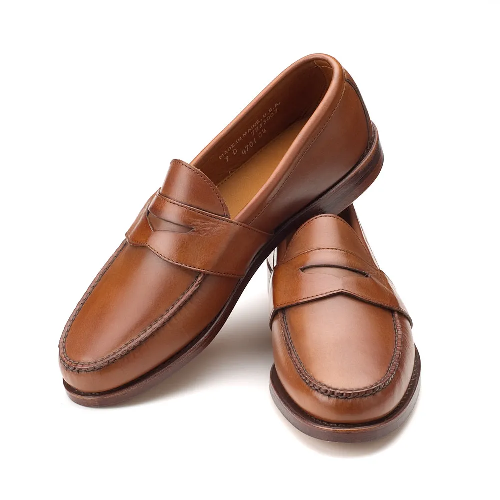 Cool Breeze Soft Leather Weltline Penny Loafers - Tan Calf