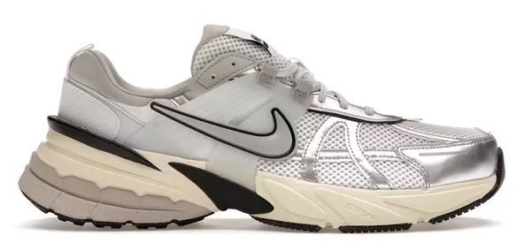 Urban Chill Feather Light Long Distance Nike V2K Run Summit White Metallic Silver (Women's)