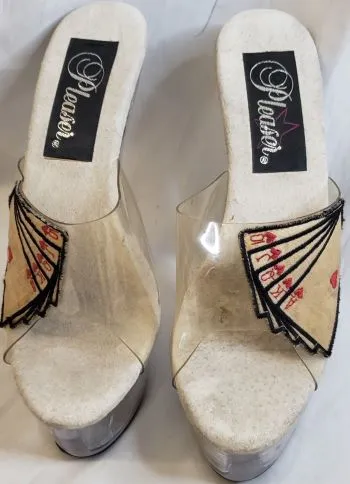 6" Pacay -- Women's Platform Mule -- Clear Effortless Style Sunny Day