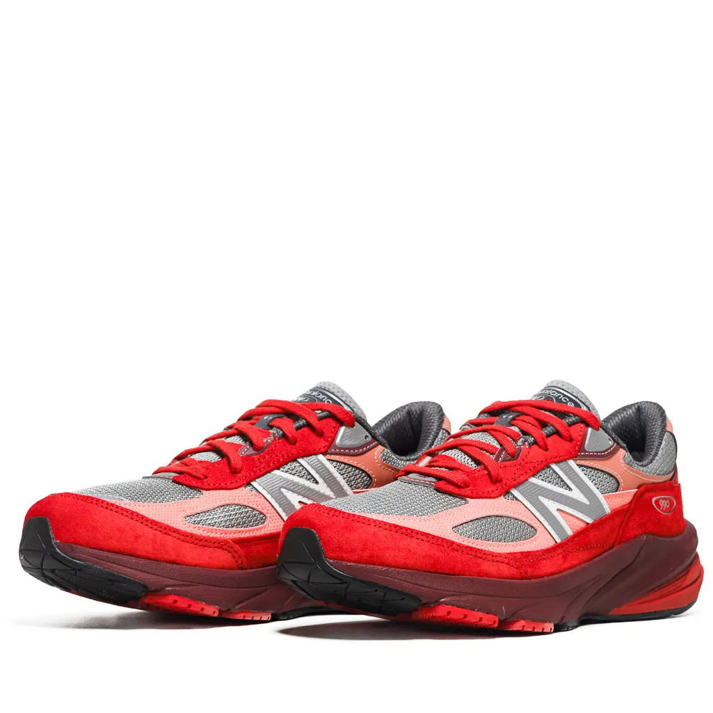 New Balance Made In USA 990v6 - Molten Lava/Monarch Burgundy military - training running shoes