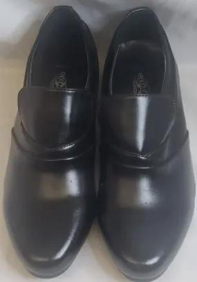 ergonomic Eco Friendly Fox -- Men's Cuban Heel Slip-on Dress Shoe -- Black