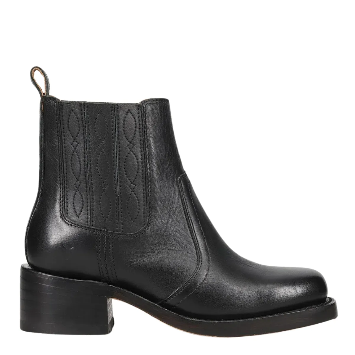 Frye Women's Campus Chelsea in Black/Crust Veg Work Tough Outdoor Essential Multi-Season Wear