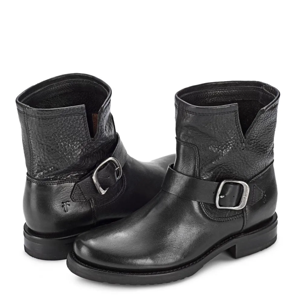 Full Guard Frye Women's Veronica Bootie in Black/Soft Full Grain Long Wear Comfort Outdoor Gear
