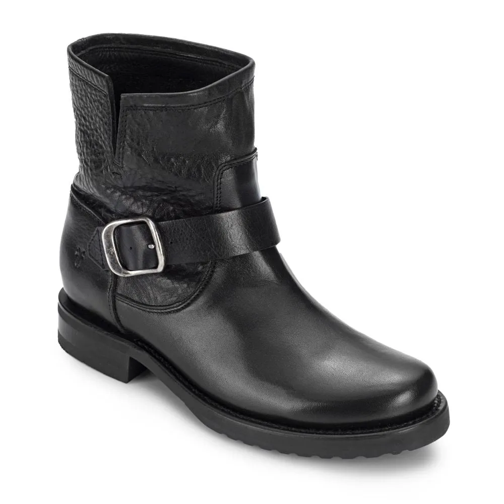 Classic Full Guard Frye Women's Veronica Bootie in Black/Soft Full Grain