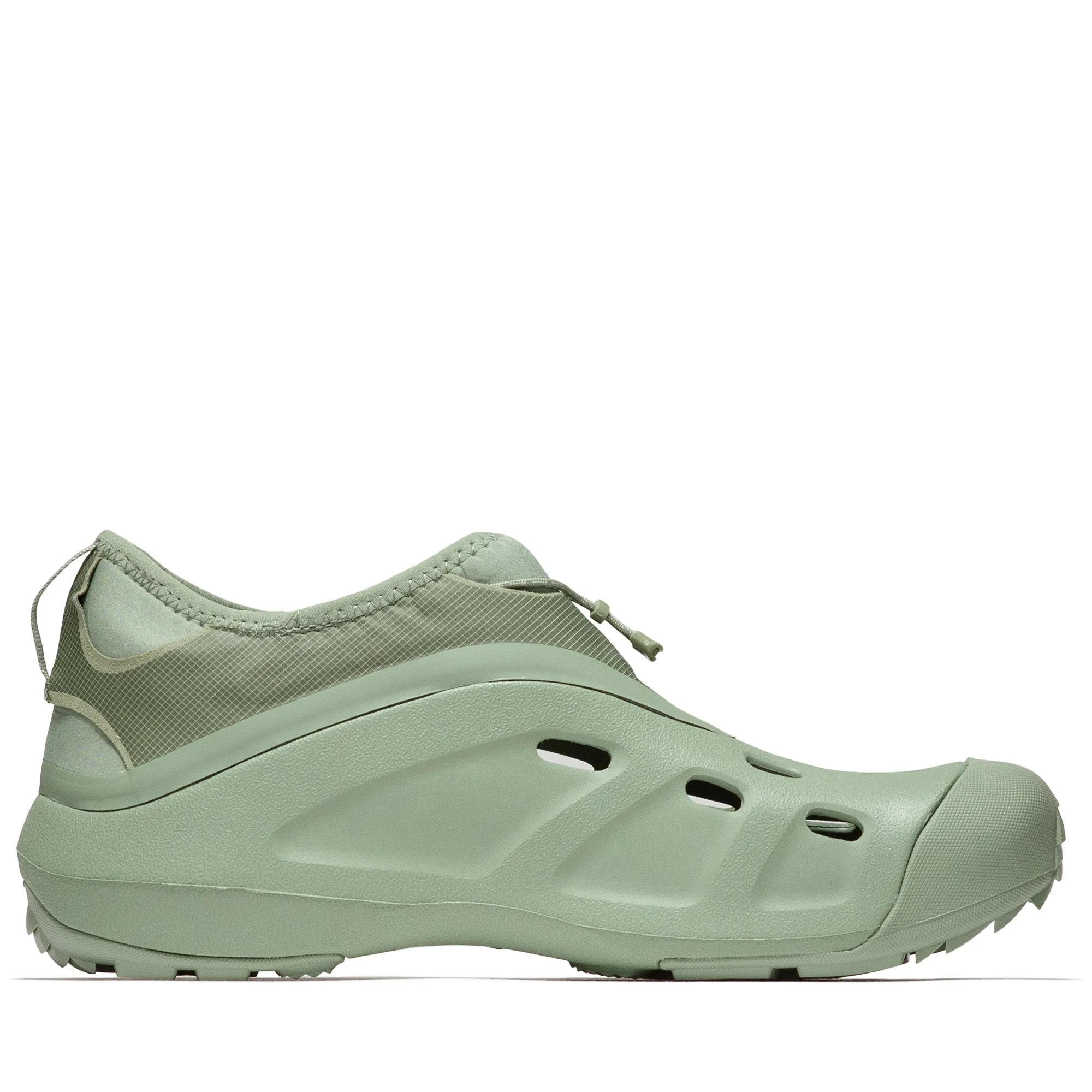 Satisfy x Crocs Quick Trail - Moss Palm Base Rock Guard