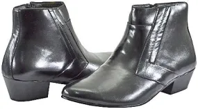 Gabriel -- Men's Cuban Heel Dress Boot -- Black Ergonomic City Adventure Bone Aid