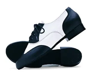 Giordano Swing Jazz -- Spectator Suede Sole Tie -- Black/White Stride Easy Vital Step