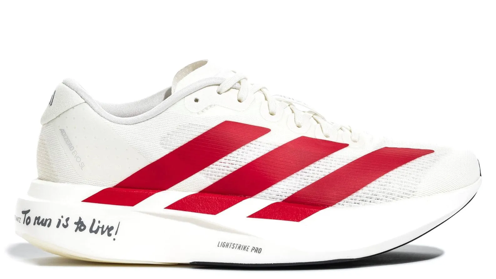 adidas Adizero EVO SL Off White Better Scarlet (Women??s) Non Slip Wellness Seekers