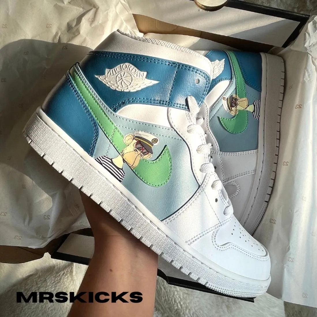 Summer Base Custom Board Ape Jordan 1
