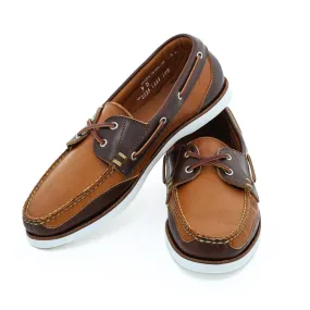 Heavy Duty Performance Padded Interior Outdoor Trek Boothbay Boat Shoe - Walnut Brenta/Heritage Brown