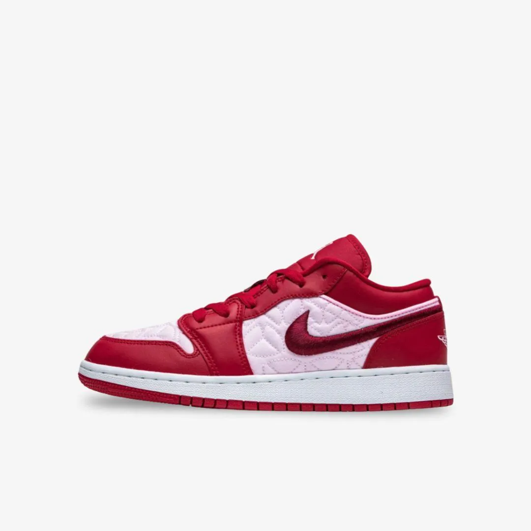 (GS) Air Jordan 1 Low SE 'Red Quilt / Valentine's Day' (2020) DB3621-600 Beach Vibe World Walk