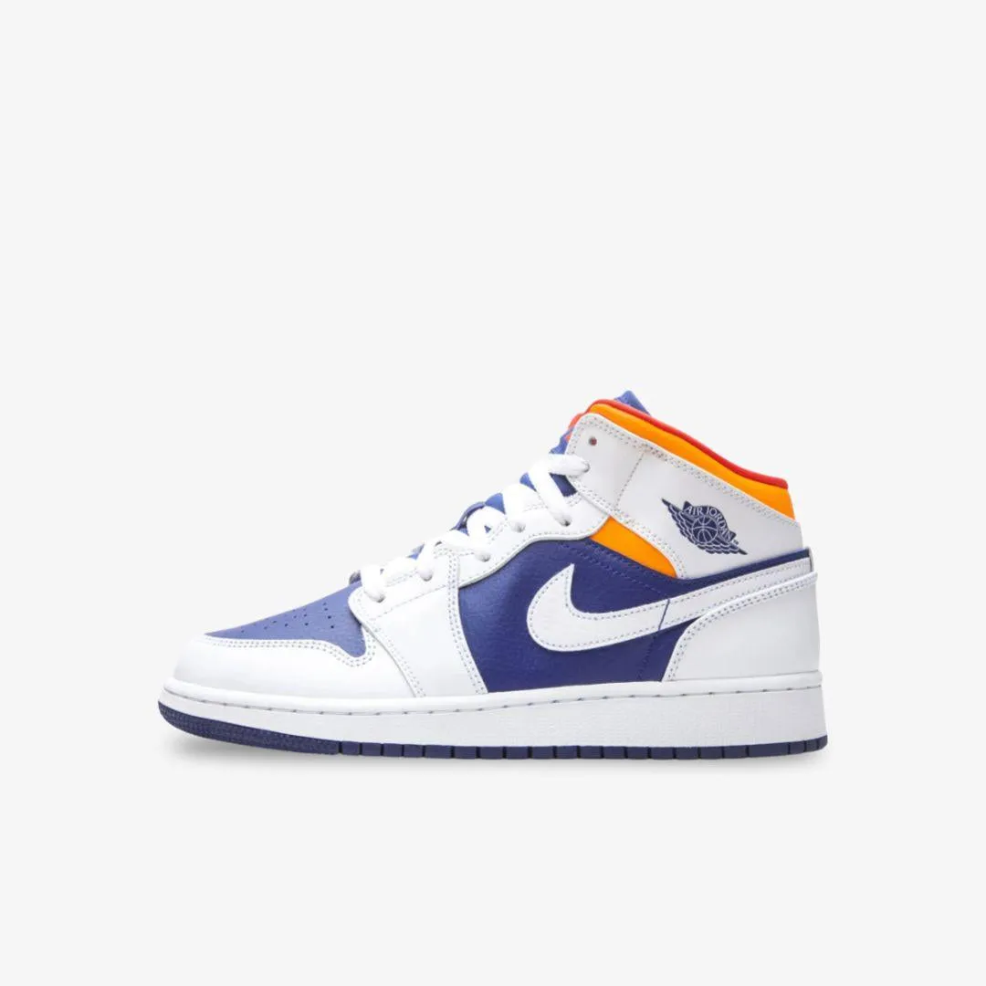 Comfort Stand (GS) Air Jordan 1 Mid 'Deep Royal Blue' (2020) 554725-131