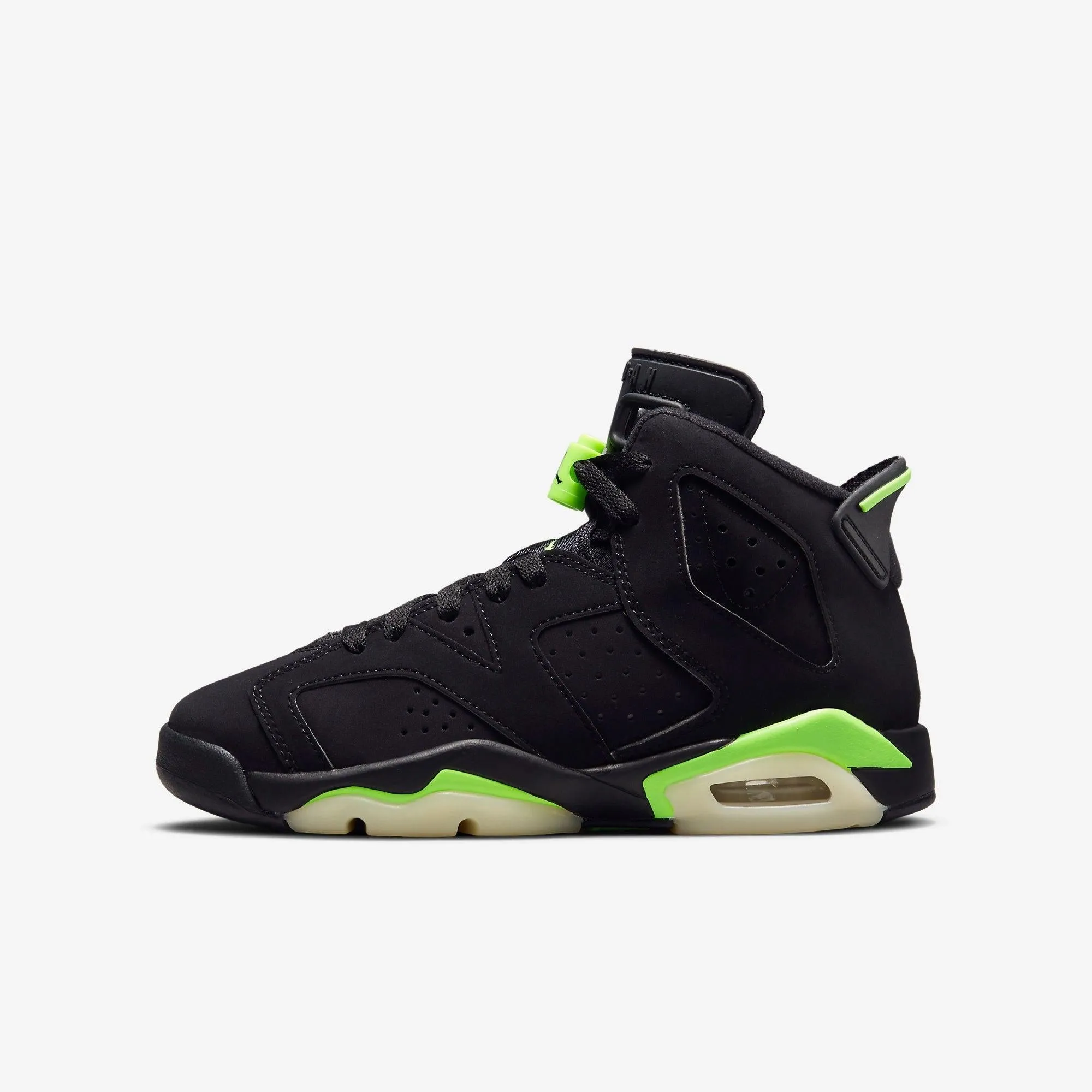 (GS) Air Jordan 6 Retro 'Black / Electric Green' (2021) 384665-003 Sleek